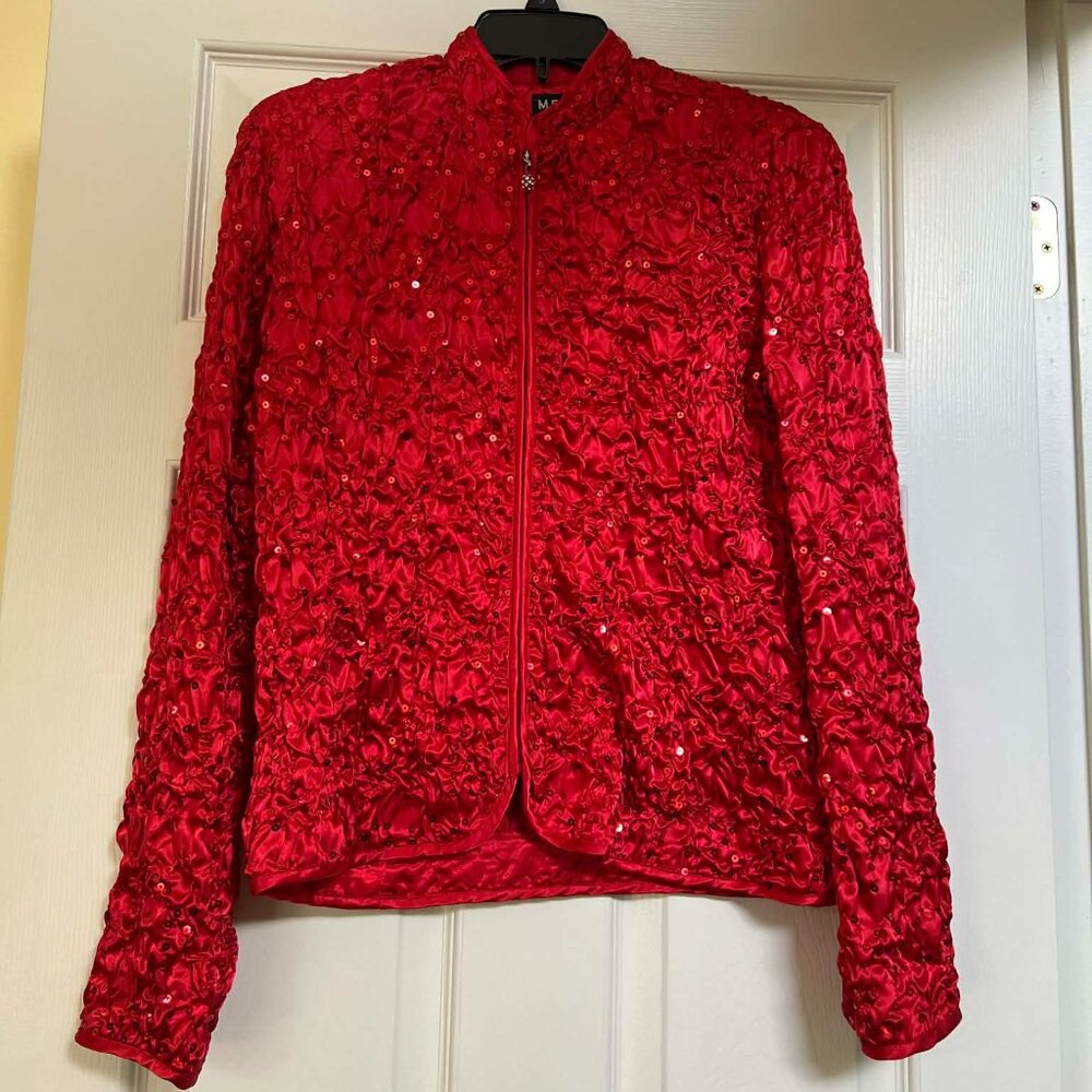 MSK Ladies Sequined Jacket – Lightweight Glam Layer